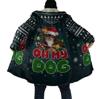 Chihuahua Oh My Dog Christmas Cloak Xmas Holiday Patterns - Wonder Print Shop