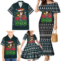 Chihuahua Oh My Dog Christmas Family Matching Mermaid Dress and Hawaiian Shirt Xmas Holiday Patterns - Wonder Print Shop