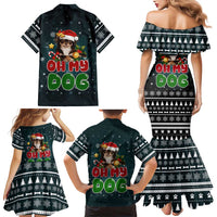 Chihuahua Oh My Dog Christmas Family Matching Mermaid Dress and Hawaiian Shirt Xmas Holiday Patterns - Wonder Print Shop