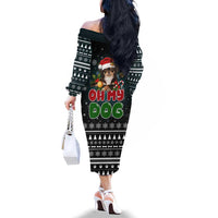 Chihuahua Oh My Dog Christmas Family Matching Off The Shoulder Long Sleeve Dress and Hawaiian Shirt Xmas Holiday Patterns - Wonder Print Shop