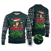 Chihuahua Oh My Dog Christmas Ugly Christmas Sweater Xmas Holiday Patterns - Wonder Print Shop