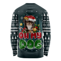 Chihuahua Oh My Dog Christmas Long Sleeve Shirt Xmas Holiday Patterns - Wonder Print Shop