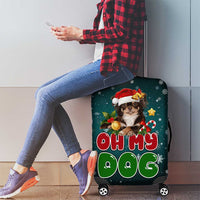 Chihuahua Oh My Dog Christmas Luggage Cover Xmas Holiday Patterns - Wonder Print Shop
