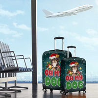 Chihuahua Oh My Dog Christmas Luggage Cover Xmas Holiday Patterns - Wonder Print Shop