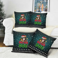 Chihuahua Oh My Dog Christmas Pillow Cover Xmas Holiday Patterns - Wonder Print Shop