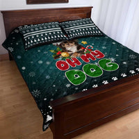 Chihuahua Oh My Dog Christmas Quilt Bed Set Xmas Holiday Patterns - Wonder Print Shop