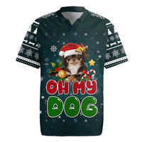 Chihuahua Oh My Dog Christmas Rugby Jersey Xmas Holiday Patterns - Wonder Print Shop
