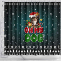 Chihuahua Oh My Dog Christmas Shower Curtain Xmas Holiday Patterns - Wonder Print Shop