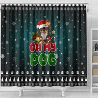 Chihuahua Oh My Dog Christmas Shower Curtain Xmas Holiday Patterns - Wonder Print Shop