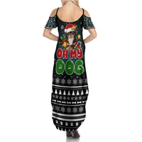 Chihuahua Oh My Dog Christmas Summer Maxi Dress Xmas Holiday Patterns - Wonder Print Shop