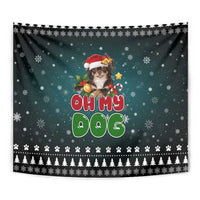 Chihuahua Oh My Dog Christmas Tapestry Xmas Holiday Patterns - Wonder Print Shop