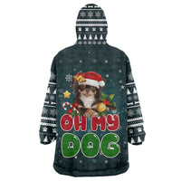 Chihuahua Oh My Dog Christmas Wearable Blanket Hoodie Xmas Holiday Patterns - Wonder Print Shop