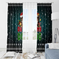 Chihuahua Oh My Dog Christmas Window Curtain Xmas Holiday Patterns - Wonder Print Shop