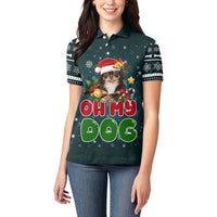 Chihuahua Oh My Dog Christmas Women Polo Shirt Xmas Holiday Patterns - Wonder Print Shop