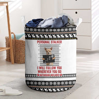 Chihuahua Personal Stalker Christmas Laundry Basket Xmas Holiday Patterns - Wonder Print Shop