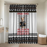 Chihuahua Personal Stalker Christmas Bathroom Set Xmas Holiday Patterns - Wonder Print Shop