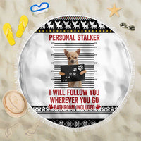Chihuahua Personal Stalker Christmas Beach Blanket Xmas Holiday Patterns - Wonder Print Shop