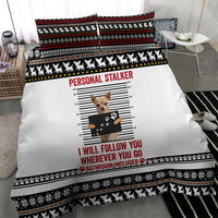 Chihuahua Personal Stalker Christmas Bedding Set Xmas Holiday Patterns - Wonder Print Shop