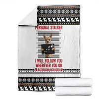 Chihuahua Personal Stalker Christmas Blanket Xmas Holiday Patterns - Wonder Print Shop
