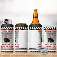 Chihuahua Personal Stalker Christmas 4 in 1 Can Cooler Tumbler Xmas Holiday Patterns - Wonder Print Shop