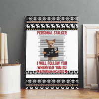 Chihuahua Personal Stalker Christmas Canvas Wall Art Xmas Holiday Patterns - Wonder Print Shop