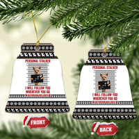 Chihuahua Personal Stalker Christmas Ceramic Ornament Xmas Holiday Patterns - Wonder Print Shop