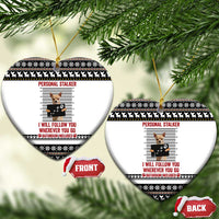 Chihuahua Personal Stalker Christmas Ceramic Ornament Xmas Holiday Patterns - Wonder Print Shop