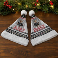 Chihuahua Personal Stalker Christmas Santa Hat Xmas Holiday Patterns - Wonder Print Shop