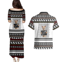 Chihuahua Personal Stalker Christmas Couples Matching Puletasi and Hawaiian Shirt Xmas Holiday Patterns - Wonder Print Shop