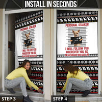 Chihuahua Personal Stalker Christmas Door Cover Xmas Holiday Patterns - Wonder Print Shop
