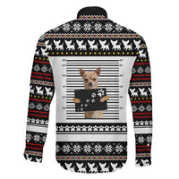Chihuahua Personal Stalker Christmas Family Matching Long Sleeve Bodycon Dress and Hawaiian Shirt Xmas Holiday Patterns - Wonder Print Shop