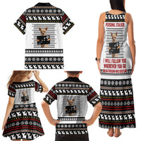 Chihuahua Personal Stalker Christmas Family Matching Tank Maxi Dress and Hawaiian Shirt Xmas Holiday Patterns - Wonder Print Shop
