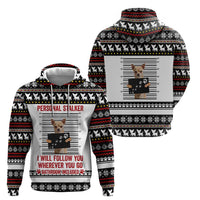 Chihuahua Personal Stalker Christmas Hoodie Xmas Holiday Patterns - Wonder Print Shop
