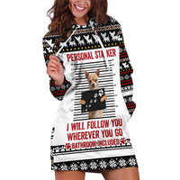 Chihuahua Personal Stalker Christmas Hoodie Dress Xmas Holiday Patterns - Wonder Print Shop