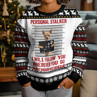 Chihuahua Personal Stalker Christmas Kid Ugly Christmas Sweater Xmas Holiday Patterns - Wonder Print Shop