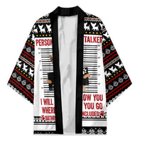 Chihuahua Personal Stalker Christmas Kimono Xmas Holiday Patterns - Wonder Print Shop