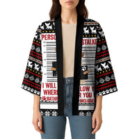 Chihuahua Personal Stalker Christmas Kimono Xmas Holiday Patterns - Wonder Print Shop