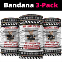 Chihuahua Personal Stalker Christmas Neck Gaiter Xmas Holiday Patterns - Wonder Print Shop