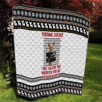 Chihuahua Personal Stalker Christmas Quilt Xmas Holiday Patterns - Wonder Print Shop