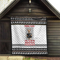 Chihuahua Personal Stalker Christmas Quilt Xmas Holiday Patterns - Wonder Print Shop