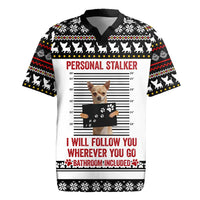 Chihuahua Personal Stalker Christmas Rugby Jersey Xmas Holiday Patterns - Wonder Print Shop