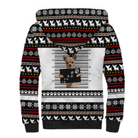 Chihuahua Personal Stalker Christmas Sherpa Hoodie Xmas Holiday Patterns - Wonder Print Shop