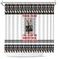 Chihuahua Personal Stalker Christmas Shower Curtain Xmas Holiday Patterns - Wonder Print Shop