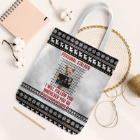 Chihuahua Personal Stalker Christmas Tote Bag Xmas Holiday Patterns - Wonder Print Shop