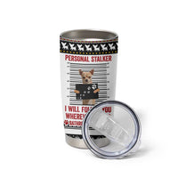 Chihuahua Personal Stalker Christmas Tumbler Cup Xmas Holiday Patterns - Wonder Print Shop