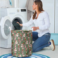 Chihuahua Santa Clau Christmas Laundry Basket Xmas Holiday Patterns - Wonder Print Shop