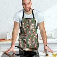 Chihuahua Santa Clau Christmas Apron Xmas Holiday Patterns - Wonder Print Shop