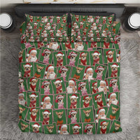 Chihuahua Santa Clau Christmas Bedding Set Xmas Holiday Patterns - Wonder Print Shop