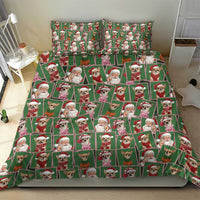 Chihuahua Santa Clau Christmas Bedding Set Xmas Holiday Patterns - Wonder Print Shop
