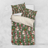 Chihuahua Santa Clau Christmas Bedding Set Xmas Holiday Patterns - Wonder Print Shop
